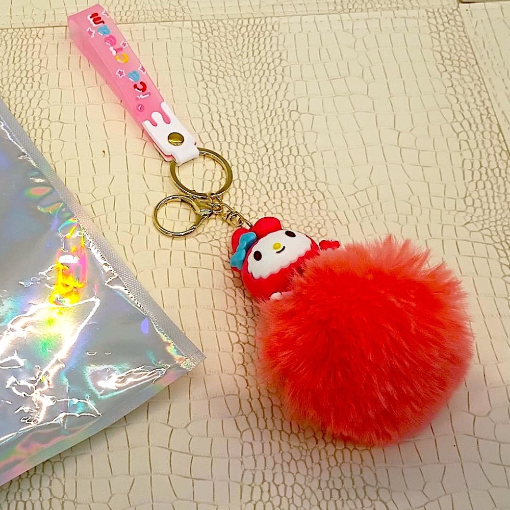 Special My Melody Pom Pom Keychain New in Package